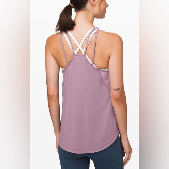lululemon athletica Tops - Lululemon Purple Tank Top Run Off Route Frosted Mulberry 4